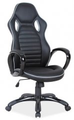 Q-105 kancelářská židle, černá + šedé lemování