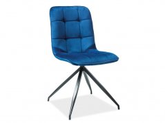 TEXO VELVET židle, modrá
