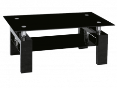 LISA II konferenční stolek, černý lak