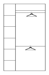 PORTORIKO šatní skříň