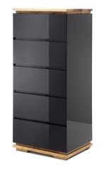 CHIARO komoda, černá