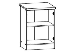 Junona Line skříňka D2D/60/82, wenge/dub sonoma