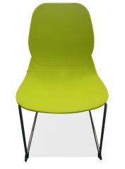 ONE židle, zelená/chrom