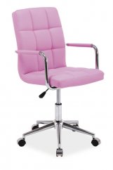 Q-022 kancelářská židle, růžová