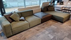 PLAZA 1LOW modulová sedací souprava + taburet + polštáře