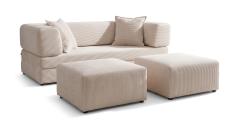 COSY - 2-pohovka + 2x taburet - 2x polštář