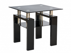 LISA D konferenční stolek, černý lak