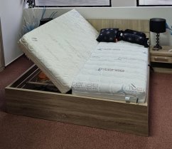 Postel MIAMI 180, s roštem a úložným prostorem