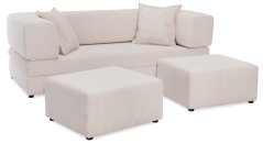 COSY - 2-pohovka + 2x taburet - 2x polštář