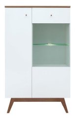 HEDA obývací stěna, police + světla