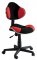 Q-G2 kancelářská židle, červená/černá
