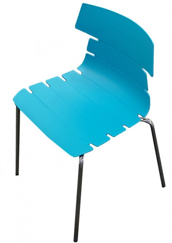 TWO židle 2CO-PTQ tyrkysová/chrom
