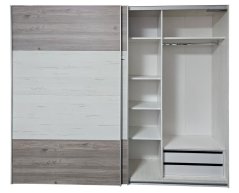 DUO šatní skříň 250, pino aurelio/dub nelson