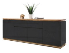 CHIARO komoda, černá