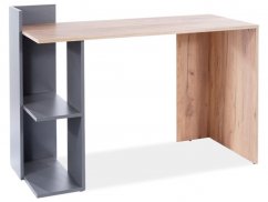 B-001 psací stůl, dub wotan/antracit
