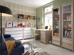 KASPIAN vitrína REG1W2S, dub sonoma