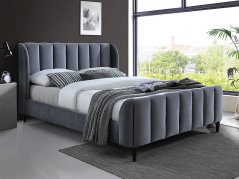 CARINA - postel, šedá, 160x200 cm