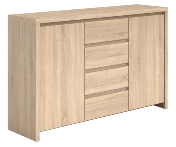 KASPIAN komoda KOM2D4S, dub sonoma