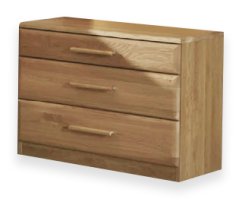 TOLEDO noční stolek se 3 zásuvkami