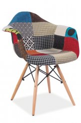 DENIS jídelní židle, patchwork