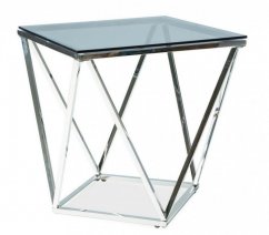 SILVER B konferenční stolek, stříbrná
