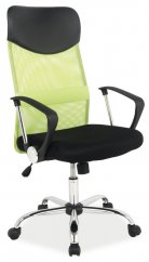 Q-025 kancelářská židle, černá/zelená