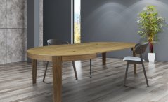 PAULA  - rozkládací kulatý stůl 100 - 180x78 cm