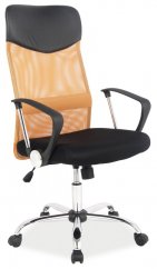 Q-025 kancelářská židle, černá/oranžová
