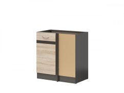 Junona Line skříňka DNW/100/82P, wenge/dub Sonoma