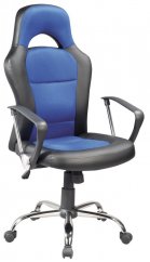 Q-033 kancelářská židle, černá/modrá