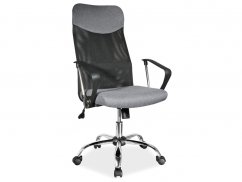 Q-025 kancelářská židle, černá, šedá