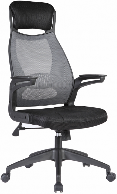 SOLARIS kancelářská židle, černá/šedá