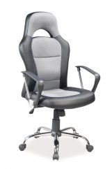 Q-033 kancelářská židle, černá/šedá