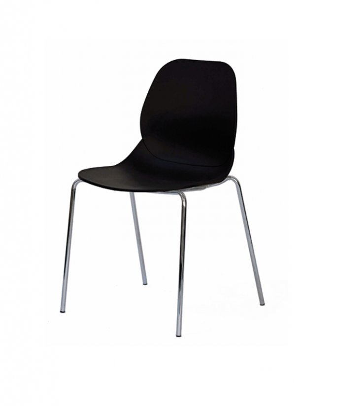 ONE židle 1CI-PBK černá/chrom