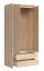 KASPIAN skříň SZF2D2S, dub sonoma