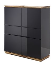 CHIARO komoda, černá