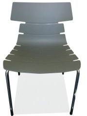 TWO židle, šedá/chrom