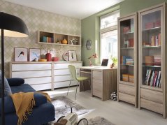 KASPIAN vitrína REG1W2S, dub sonoma