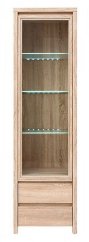 KASPIAN vitrína REG1W2S, dub sonoma