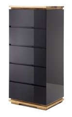 CHIARO komoda, černá