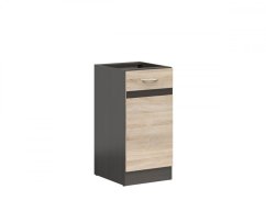Junona Line skříňka D1D/50/82-P, wenge/dub Sonoma