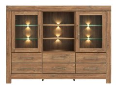 GENT komoda KOM2W6S/13/17, dub stirling