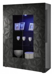 PRISMA vitrína, antracit