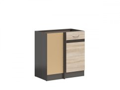 Junona Line skříňka DNW/100/82L, wenge/dub Sonoma