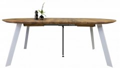 ROMIA - rozkládací kulatý stůl 130 - 210x78 cm