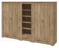 STUBAI ložnice (skříň + postel s UP + komoda + noč.stolek + skříňky)