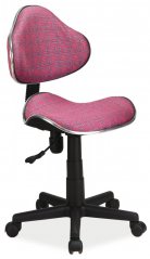 Q-G2 kancelářská židle, růžový vzor