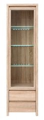 KASPIAN vitrína REG1W2S, dub sonoma