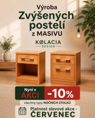 Noční stolek 2-zásuvkový