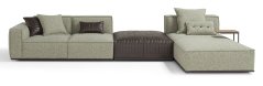 PLAZA - rohová sedací souprava + TABURET